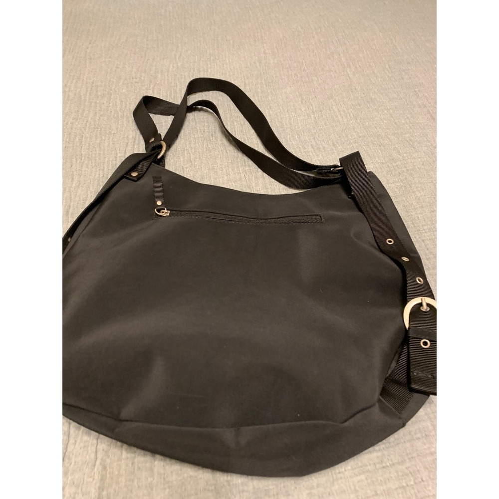 Ellington Black Nylon Shoulder Bag Hobo Style Adjustable Strap